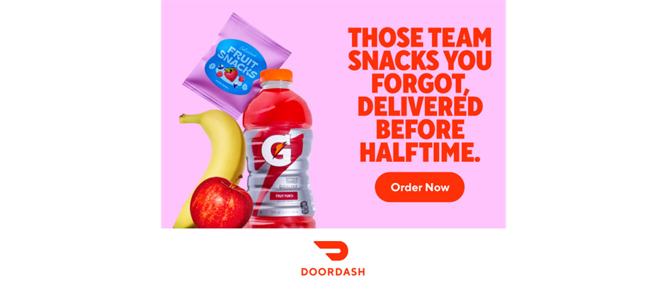 In a hurry on game day? Try Door Dash!